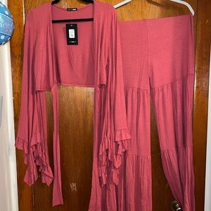 If you even flare ruffle set Fashion nova